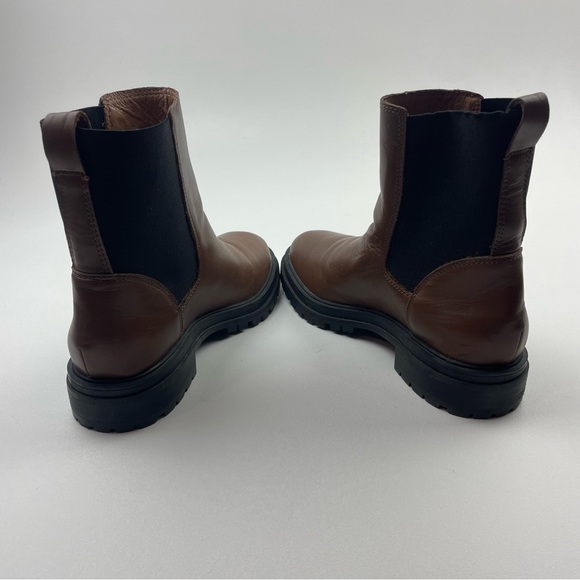 Madewell Women’s The Bradley Lugsole Ankle Chelsea Boots Brown Size 8.5 - Picture 6 of 10
